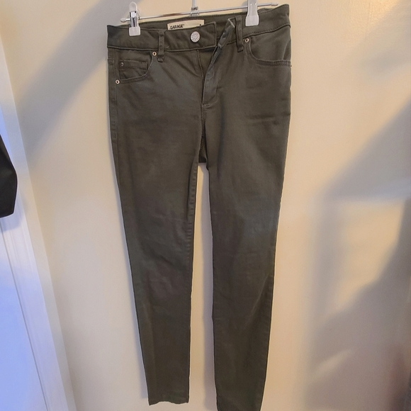 GARAGE | muted green skinny jeans - Picture 2 of 5